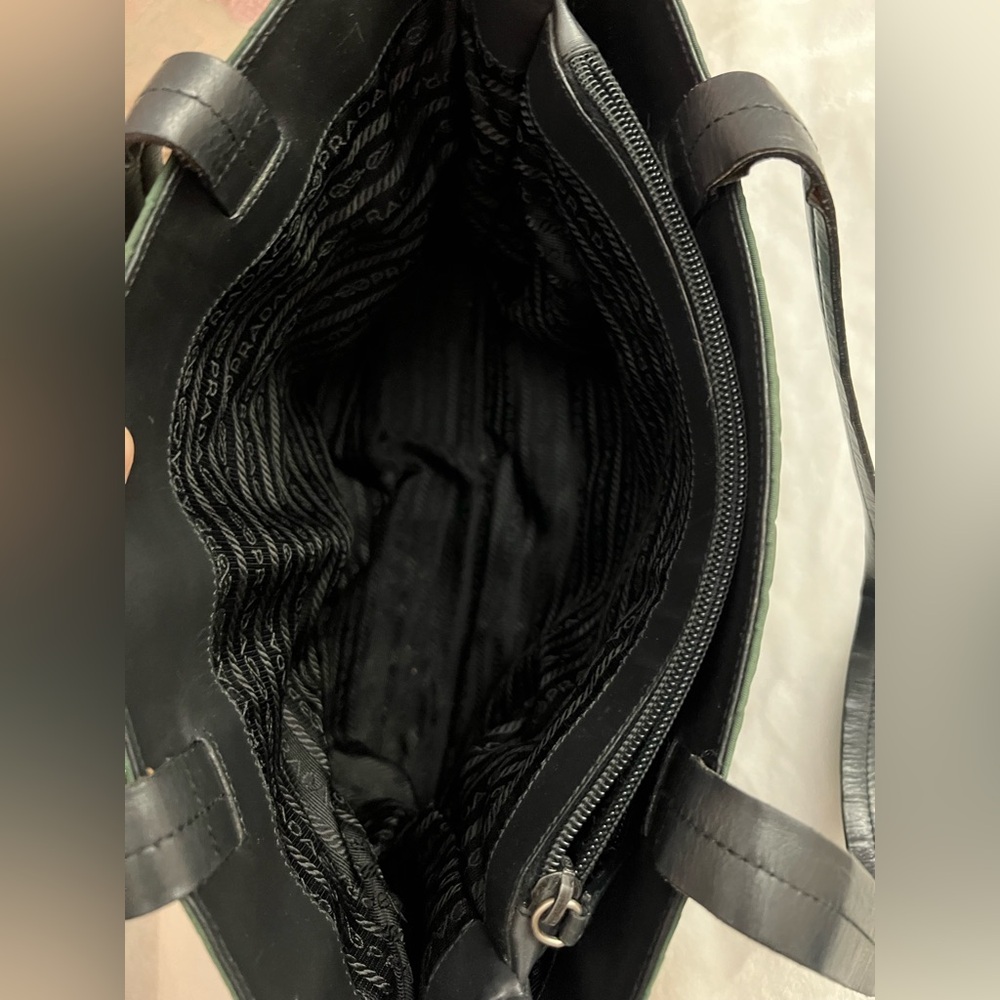 Prada Forest Green Canvas Bag - Picture 8 of 11